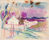 Maisema, tie, taloja (1910 - 1911)