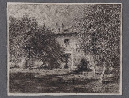 Maison à travers les arbres, dit aussi Maison à Piana (Corse)