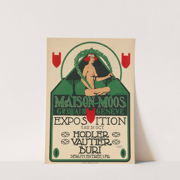 Maison Moos. Exposition Hodler, Vautier, Buri (1913) by G. Rogier