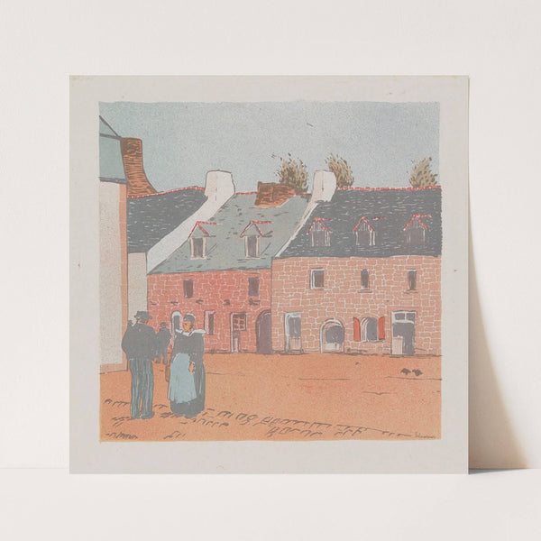 Maisons à Pont-Aven (1907) by Jean-Émile Laboureur