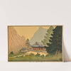 Makaen Monastery, Diamond Mountains, Korea (1928) by Lilian May Miller