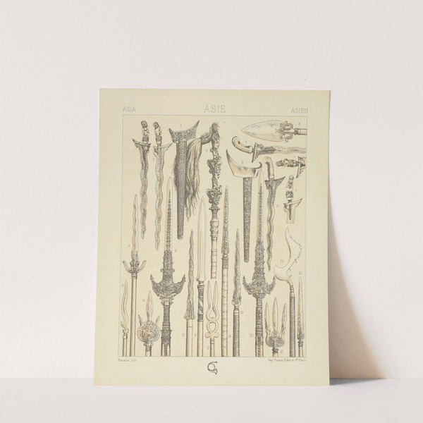 Malaisie – armes offensives et etendard (1876-1888) by Auguste Racinet