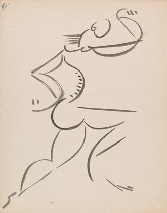 Male Dancing Figure, in Profile
