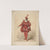 Male figure dressed in a red costume, holding a piece of paper in his right hand by G. Wilkinson