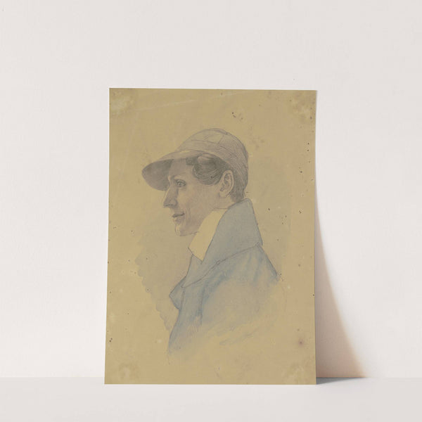 Male head to the left by Jakob Becker