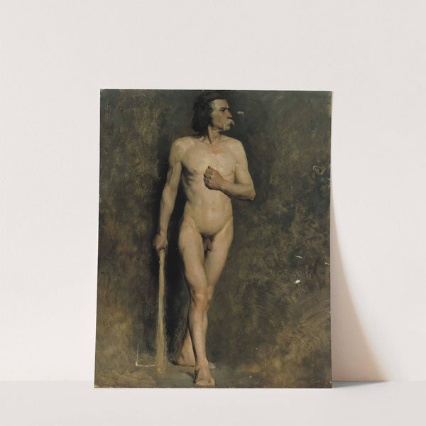 Male model (1874 - 1875) by Albert Edelfelt