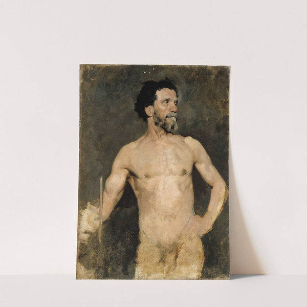 Male Model, Study (1874 - 1875) by Albert Edelfelt