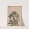 Male Nude from Panel of &#039;God Separating Light from Dark&#039;. by Adamo Scultori