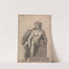 Male Nude from Panel of &#039;The Drunkeness of Noah&#039; by Adamo Scultori