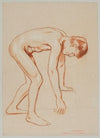 Male Nude Leaning Forward in Profile (1890 - 1900)
