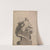 Male Nude Seated from Panel of &#039;God Separating the Waters...&#039; by Adamo Scultori