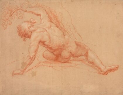 Male Nude Seen from Behind
