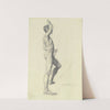 Male nude, standing by Karl Stauffer-Bern