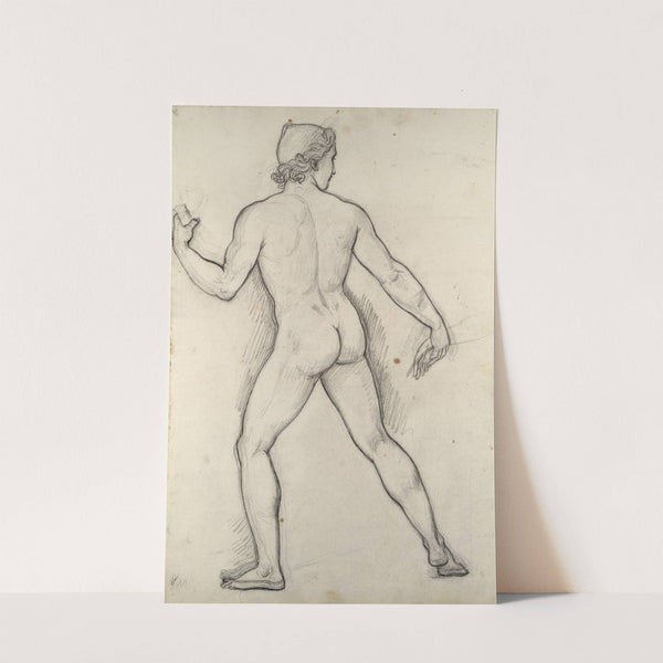 Male Nude, Study for &#039;Castor and Pollux Freeing Helen&#039; by Joseph-Ferdinand Lancrenon