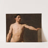 Male nude - torso of a male figure by Jan Matejko