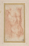 Male Nude Torso with Raised Arms