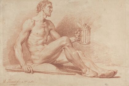 Male Nude with a Lamp (Diogenes)