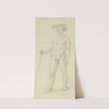 Male nude with hat by Jakob Becker
