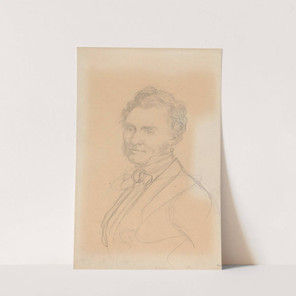 Male portrait (1862) by Hans Gude