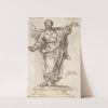Male Saint Standing on a Pedestal with Arms Extended by Pedro Duque y Cornejo