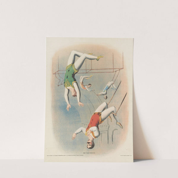Male trapeze performers by Courier Litho. Co.