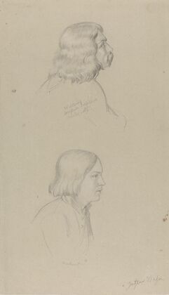 Man and boy head (Between 1839 and 1841)