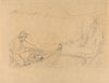 Man and Girl in a Boat