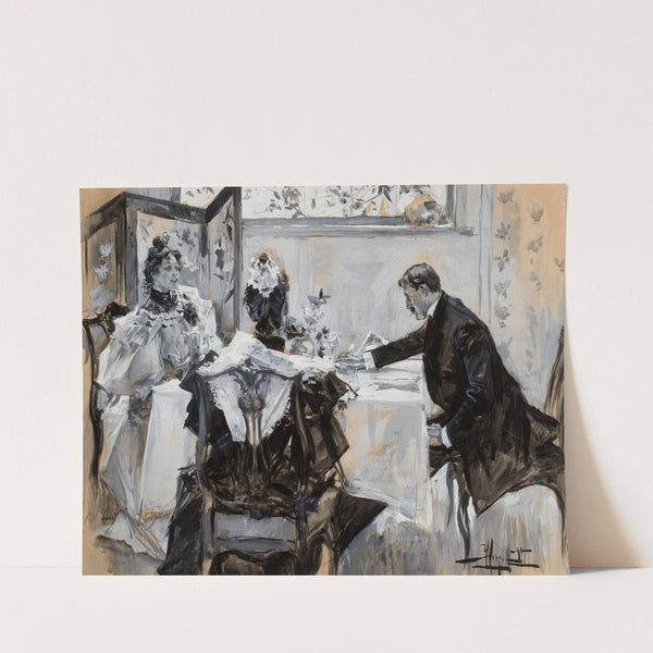 Man and Woman Dining (1894) by Albert Beck Wenzell