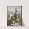 Man and woman in national costumes by Johan Fredrik Eckersberg
