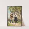 Man and woman in national costumes by Johan Fredrik Eckersberg