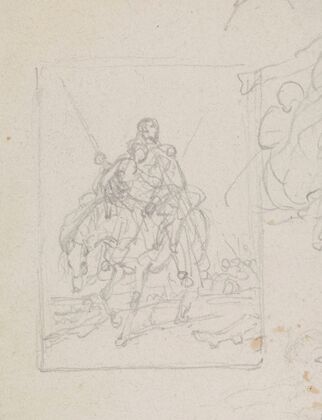 Man and Woman on Horseback