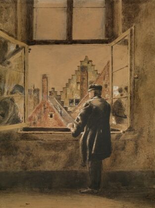Man at the Window — size preview