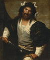 Man drawing a sword