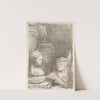 Man Drawing from a Cast by Rembrandt van Rijn