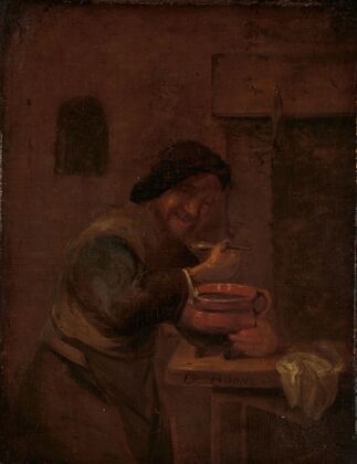 Man Eating from an Earthenware Pot (c. 1660 - c. 1680)