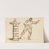 Man Haranguing a Gatepost by George Walker