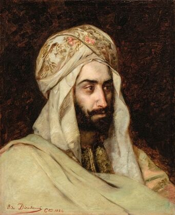 Man In A White Turban In Constantinople — size preview