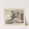 Man in Cloak and Woman with Fruit Seated, Overlooking a Bay by John Hamilton Mortimer