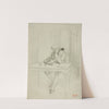 Man in Eighteenth-Century Dress, Seated at Table and Reading by Charles Bargue