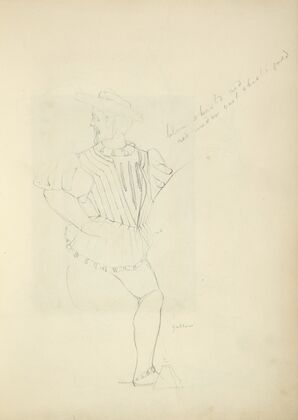 Man in hat, tunic and tights