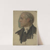Man in profile to the left by Jakob Becker