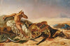 Man Lamenting The Death Of His Steed