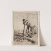 Man Leaning on a Spade by Jean-François Millet
