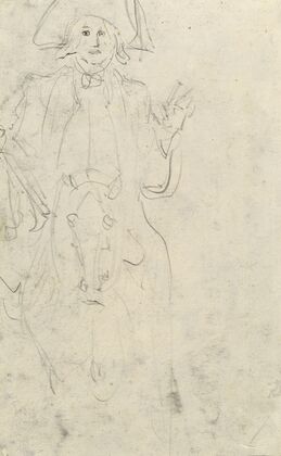Man on a Horse (verso)