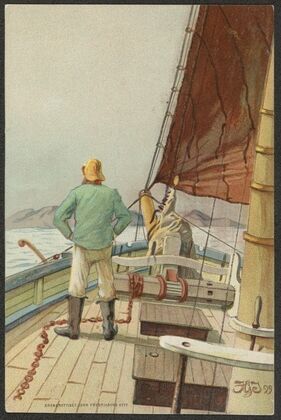 Man on a ship