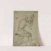 Man on Bended Knee, Pulling on Rope by Bernardino Poccetti