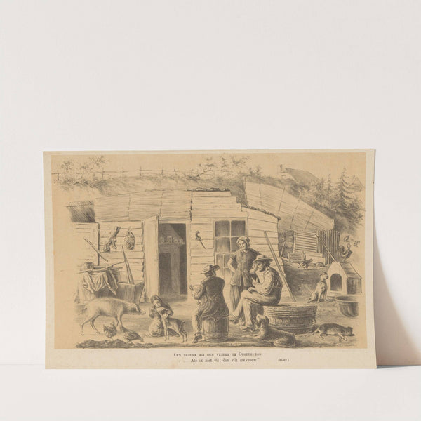 Man op bezoek bij een vilder (1855 - 1873) by Alexander Ver Huell
