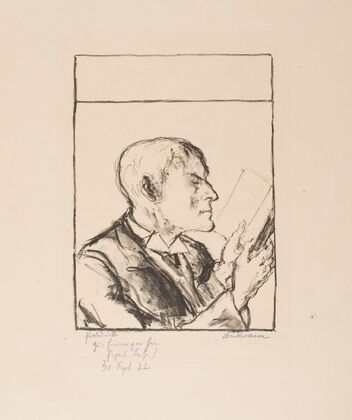 Man Reading I (Self-Portrait) (1912)