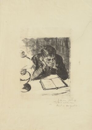 Man Reading II (Self-Portrait)