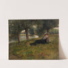 Man Reclining beside a Stream by Eliphalet Fraser Andrews
